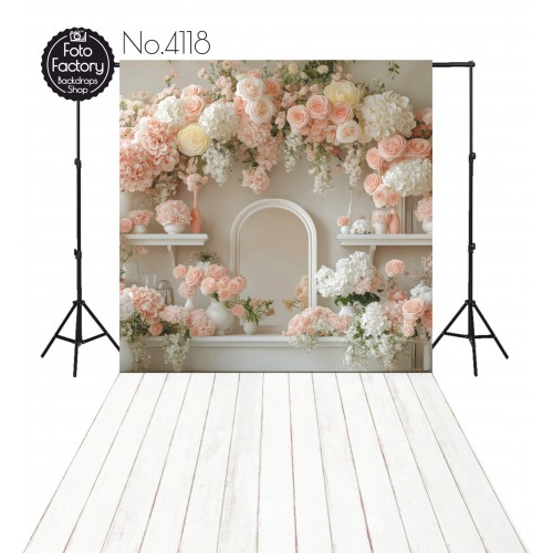 Backdrop bright flowers decoration 4118