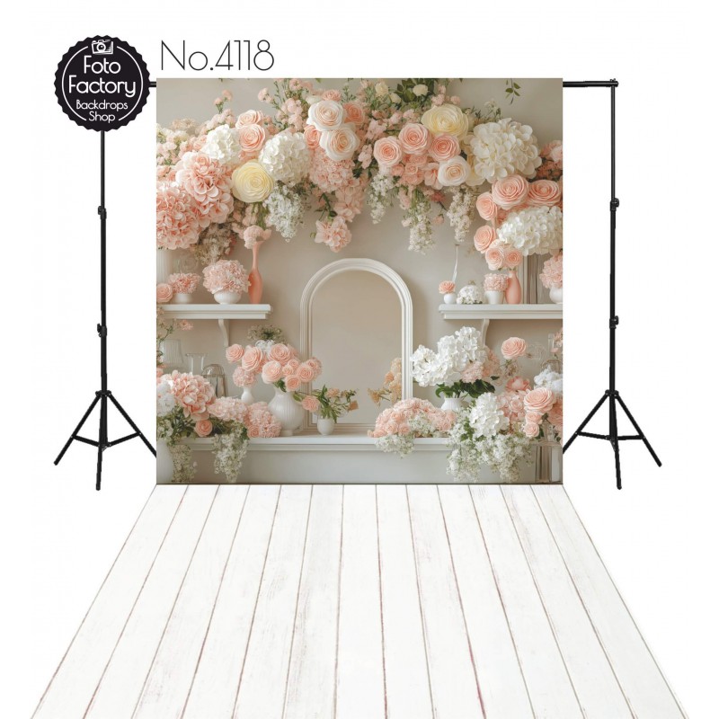 Backdrop bright flowers decoration 4118
