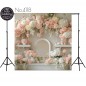 Backdrop bright flowers decoration 4118