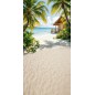 Tło Fotograficzne plaża palmy chatka 4119