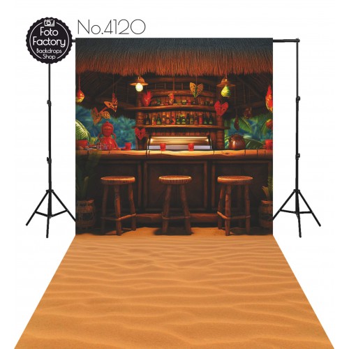 Tło Fotograficzne bar na plaży 4120