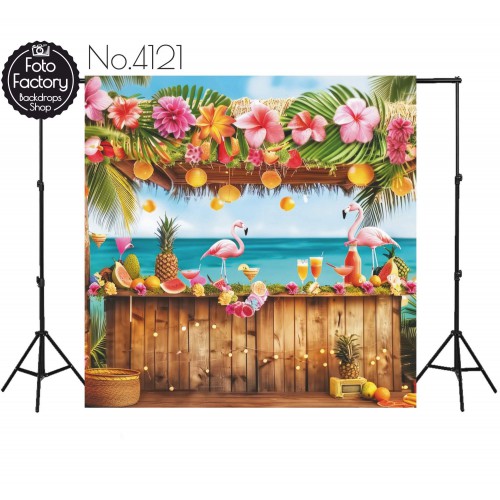 Tło Fotograficzne bar na plaży 4121