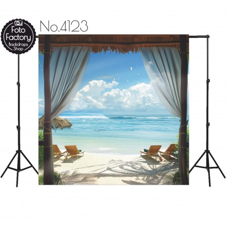Backdrop beach ocean 4123