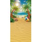 Tło Fotograficzne plaża palmy 4124