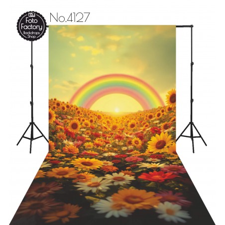 Hintergründe Regenbogen Sonnenblumen 4127