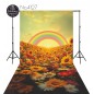 Backdrop rainbow sunflowers 4127