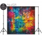 Backdrop colorful brick wall 4128