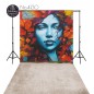 Backdrop graffiti woman 4130