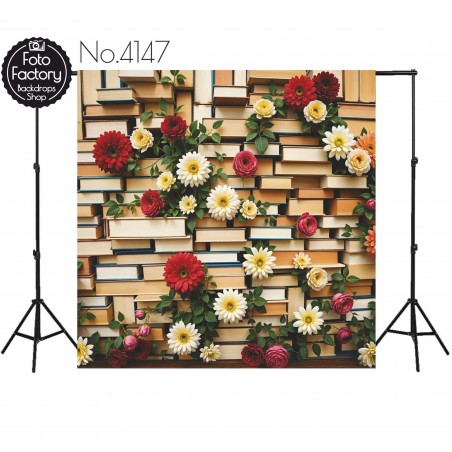 Hintergründe Bücher Blumen 4147