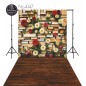 Backdrop books flowers 4147